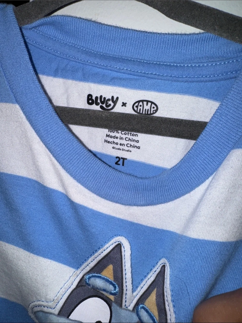 Bluey camp light blue
